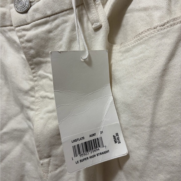 FRAME- Cream 'Le Super High Straight'. Size: 31 Rtl $245 - Picture 3 of 14